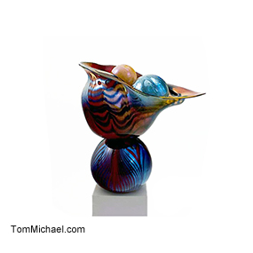 Hand blown art glass for sale at TomMichael.com