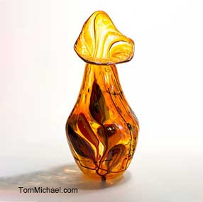 Decorative Art Glass Vases | Modern Art Glass | Iridescent Art Glass  for sale at TomMichael.com