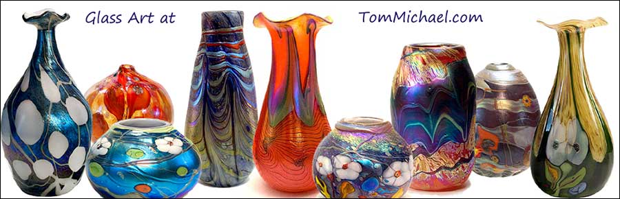Decorative Blown Glass by Tom Michael