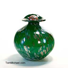 Modern art glass vases, contemporary glass art